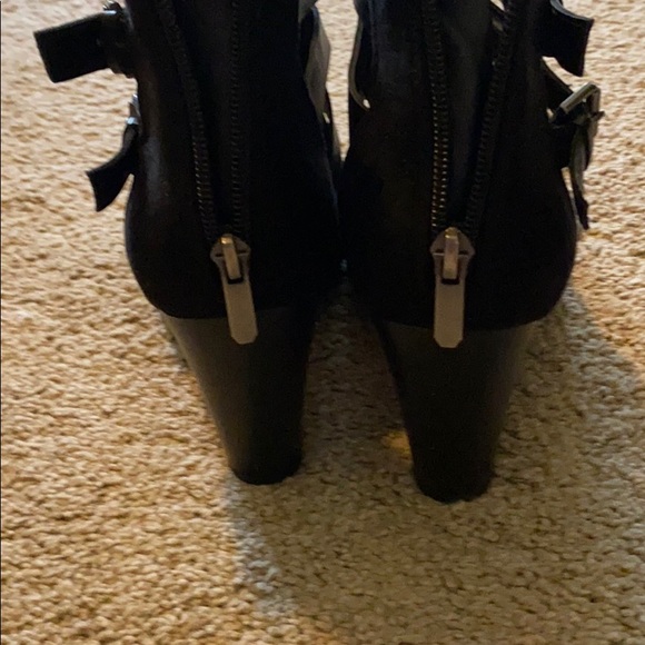 Libby Edelman Peep toe Black Boots - Picture 3 of 4